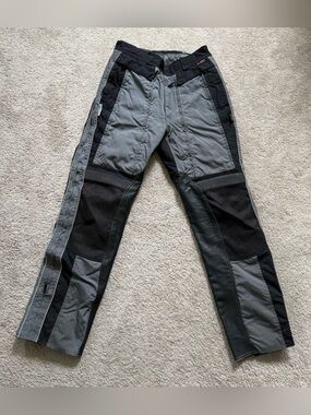 Olympia MotoSport Gray and Black Technical Cargo Pants